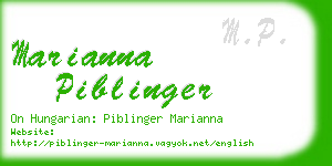 marianna piblinger business card